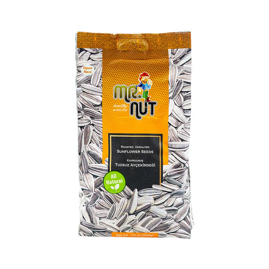 Mr. Nut Roasted Unsalted Sunflower Seeds, 10 oz (284 gr)
