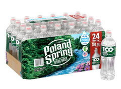 Poland Spring 100% Natural Spring Water, 23.7 fl oz, 24 ct