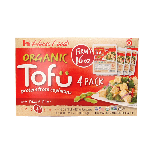 House Foods Organic Tofu, Firm, 16 oz, 4 ct