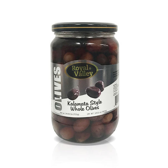 Royal Valley Kalamata Style Whole Black Olives, 720cc
