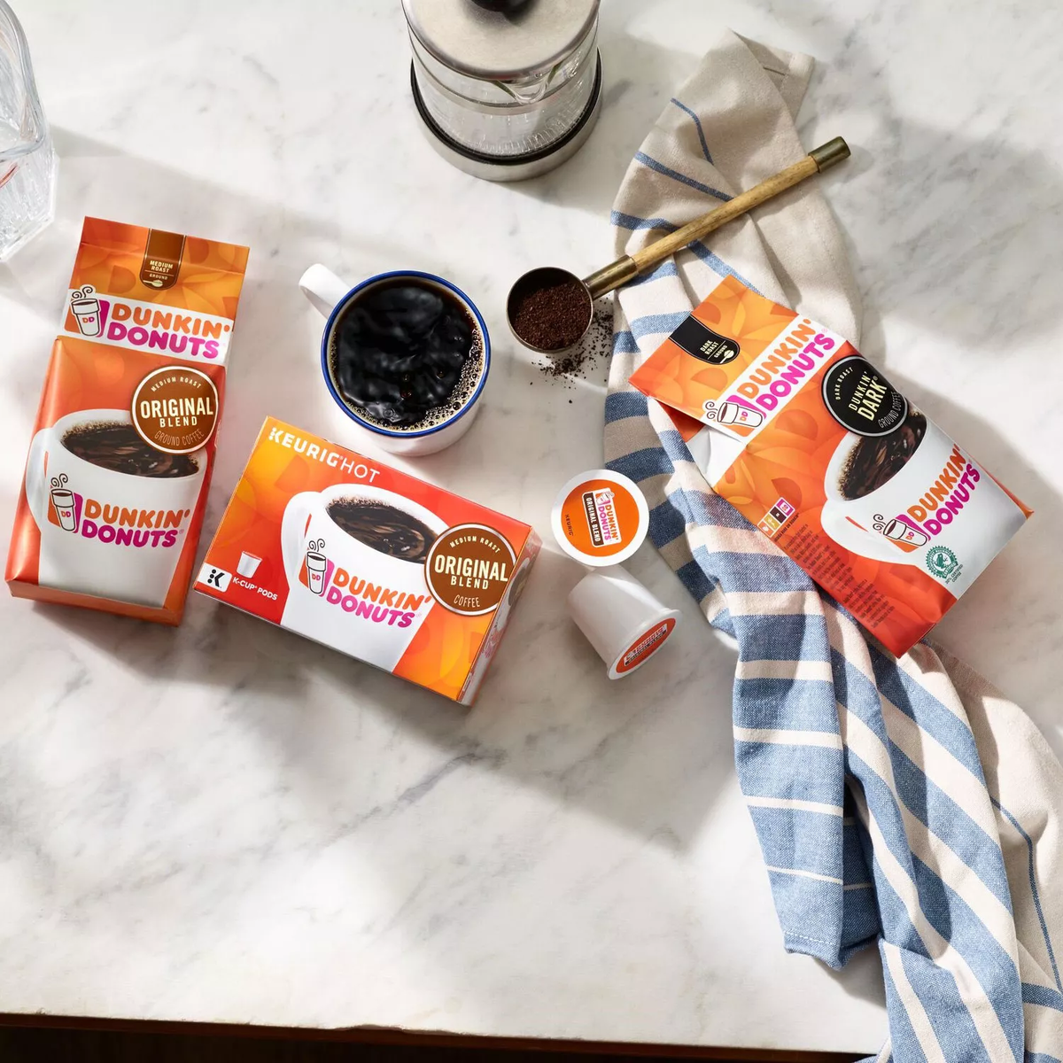 Dunkin' Original Blend Ground Coffee, Medium Roast, 45 oz