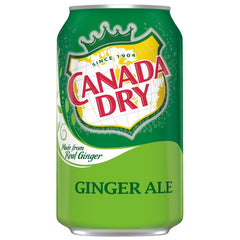 Canada Dry Ginger Ale, 12 fl oz Cans, 24 Pack