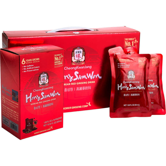 Hong Sam Won Korean Red Ginseng Drink, 1.69 fl oz, 30 ct