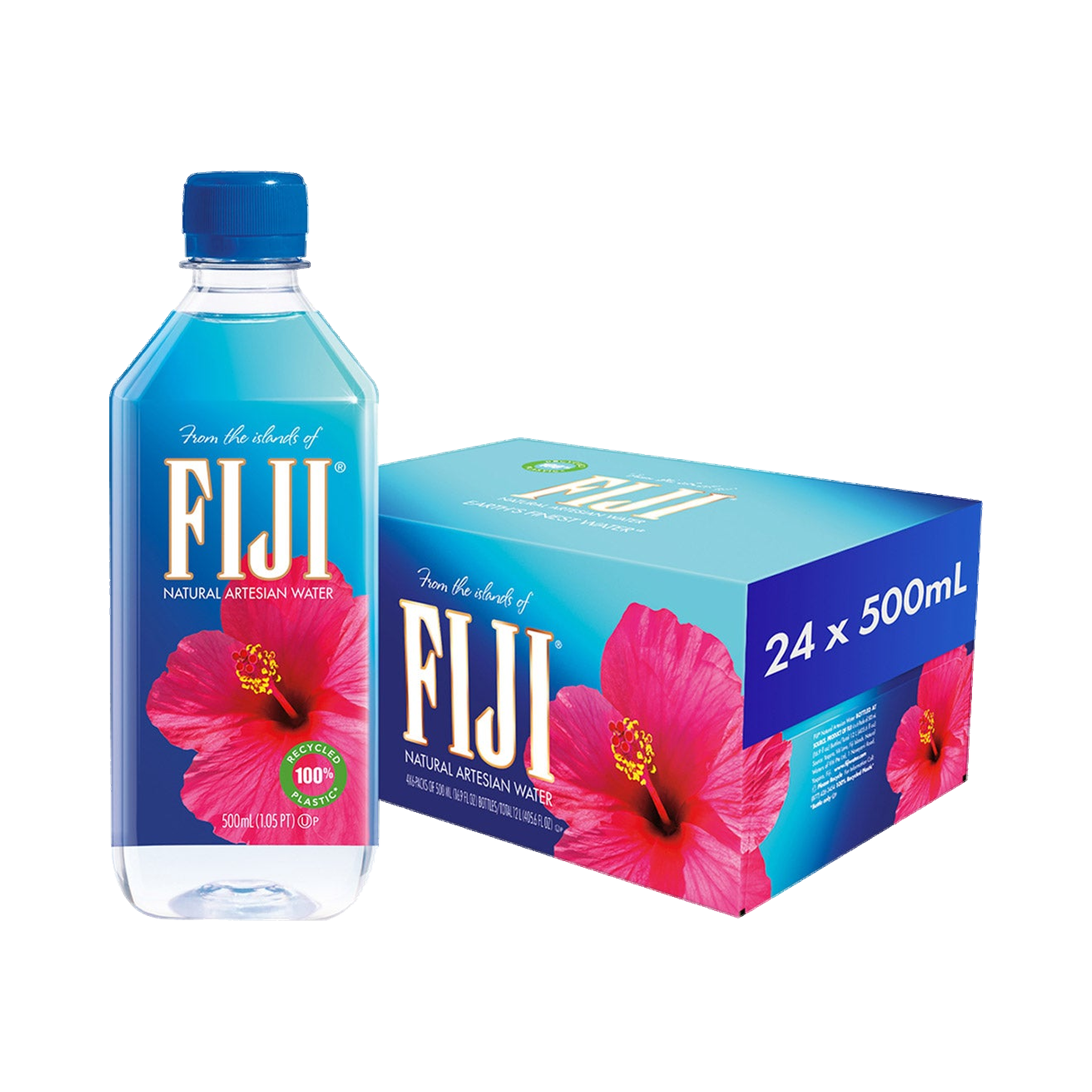 FIJI Natural Artesian Water, 500 mL, 24 ct