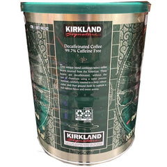 Kirkland Signature Decaf Ground Coffee, Dark Roast, 3 lbs