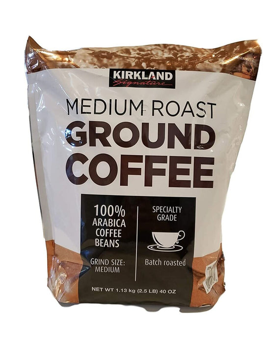 Kirkland Signature Ground Coffee, Medium Roast, 2.5 lbs