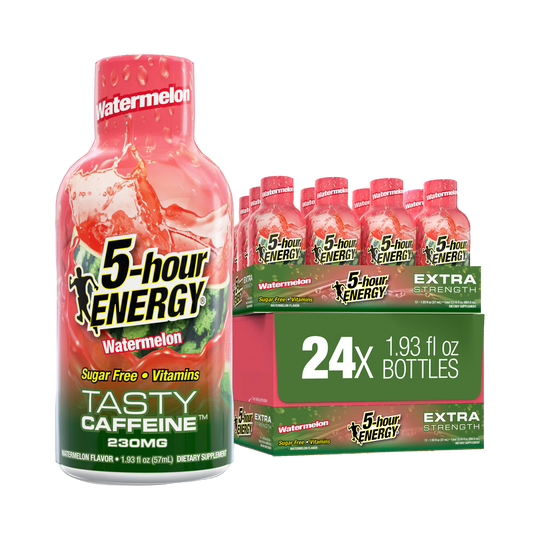 5-hour Energy Shot, Extra Strength, Watermelon, 1.93 fl oz, 24 ct
