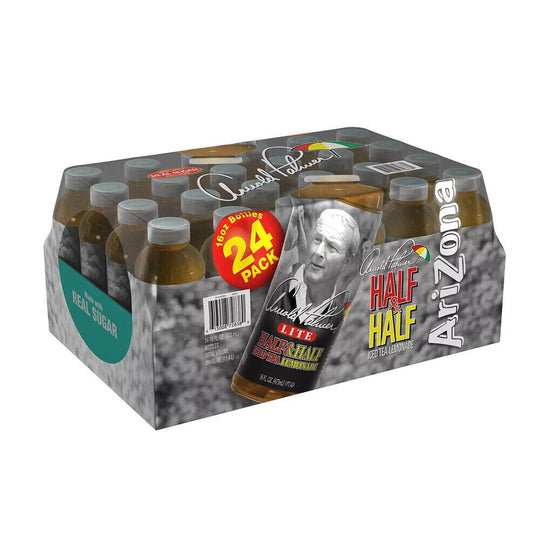 AriZona Arnold Palmer Lite Half & Half, Iced Tea Lemonade, 16 fl oz, 24 ct