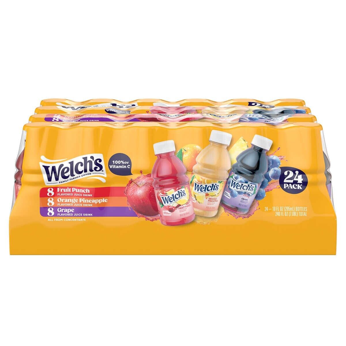 Welch’s Juice Drink, Variety Pack, 10 fl oz, 24 ct