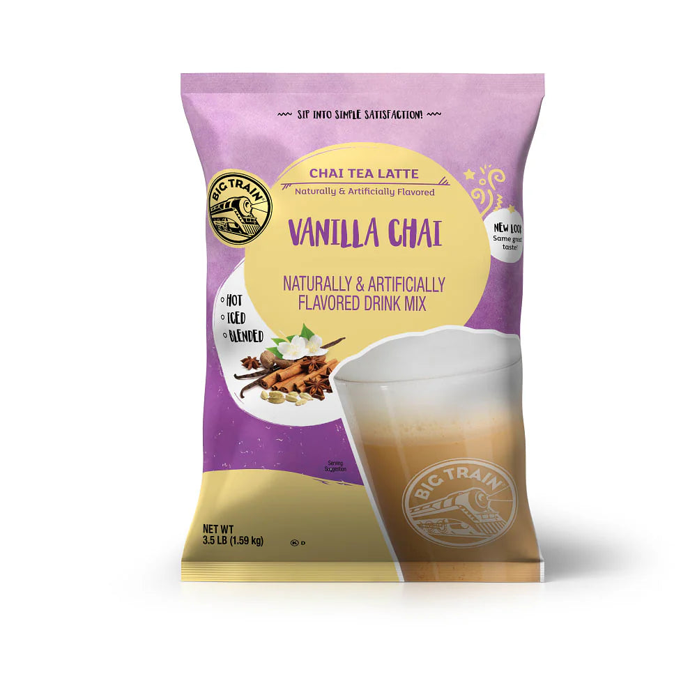 Big Train Chai Tea Latte Drink Mix, Vanilla Chai, 3.5 lbs